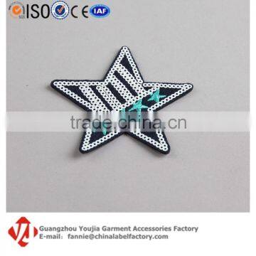 Fashion Star Sequin Embroidered Patch Wappen Badge Sew On Clothes