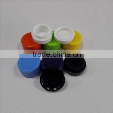 Hot Selling Customized 3ml Small Silicone Jars Dab Wax Container, Round Silicone Container