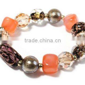 Coloured glaze beads bracelet,Charm bracelet 2013,Fashion ladies jewelry