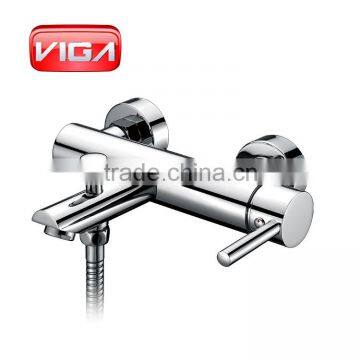 VIGA factory good quality brass bath faucet round chrome bath shower mixer tap