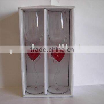 RED-HEART WINE GLASS