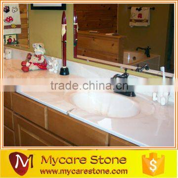 Beautiful bathroom Artificial white quartz vanity top