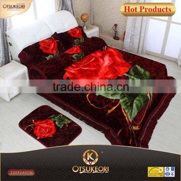 2016 super king size thick pisces bedding sets with pray blanket and long pillow.