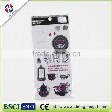 Custom Butterfly Shape Clearly Removable Transparent PVC Lable Sticker photo-2