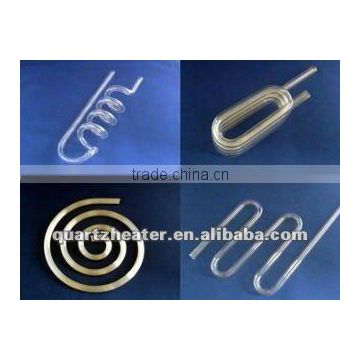 different shapes Quartz tube,spiral quartz tube