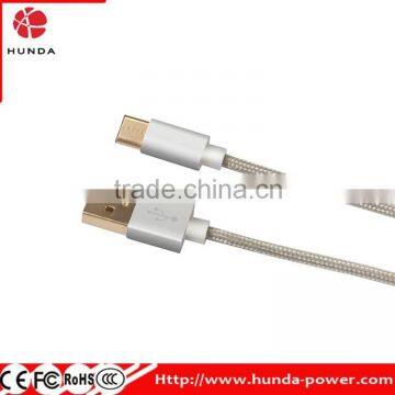 Type C to Type A Braided Data Charging Cable for Nexus 6P, Nexus 5X, Oneplus 2, and More USB C Charger Devices