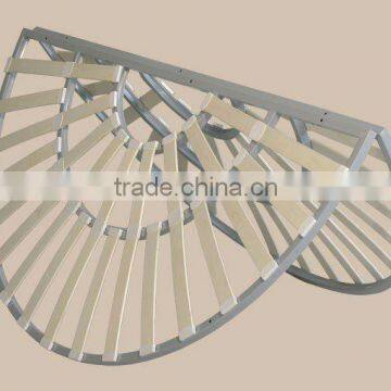 Round folding slatted bed frame