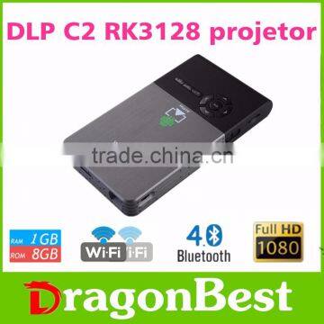 cheapest 1G 8G QUAD CORE 15000 hours Digital Projector Android4.4 DLP Portable