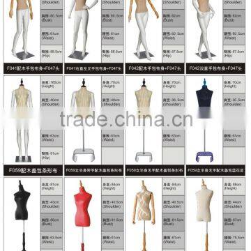 Shop Window Custom Luxury Display Fabric Dress Form Mannequin
