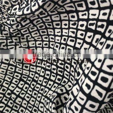 Diamond Print Viscose Fabric in Screen Print