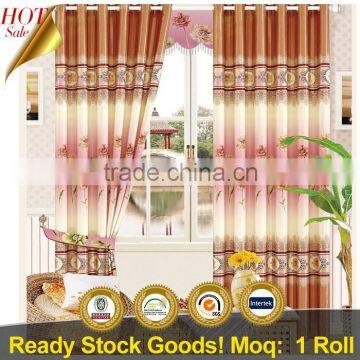 Fancy window curtain fabric blackout designs