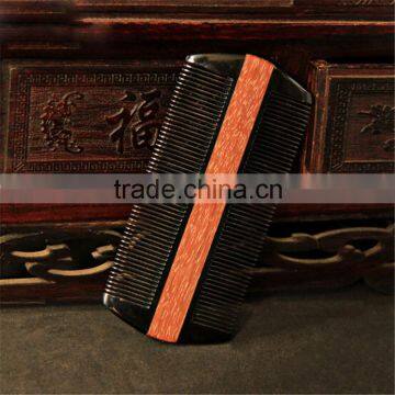 New Design Wooden Horn Beard Double Hair Lice Comb photo-2