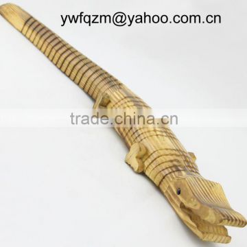 antique chinese animal wood carving crocodile