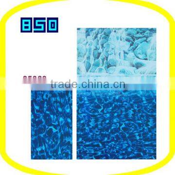 Overlap Virgin Vinyl Waterfall Pattern Printed Above-ground Swimming Pool Liner