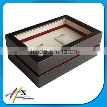 hot design promotion clear lid jewelry box