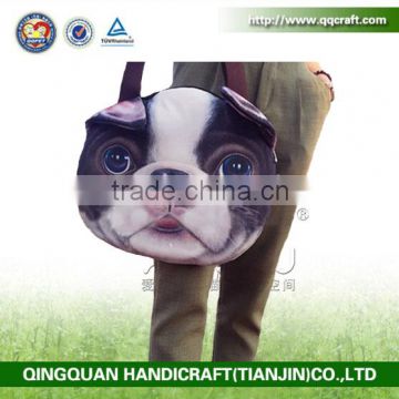 QQ Pet Factory wholesale handbag,exported handbag,3D pet face women bags