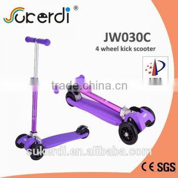 New product patented product folding colorful tube kick scooter for kids