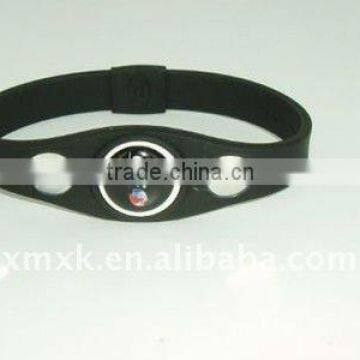 power silicone rubber wrist band bracelet PB bracelet