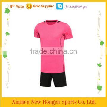 Pink soccer jersey soccer uniform