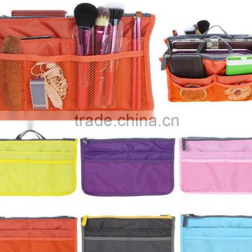 Lady's Cosmetic Storage Bag Pouch Purse Large Liner Tidy Travel multi functional cosmetic bag organizer handbag 6 Colors