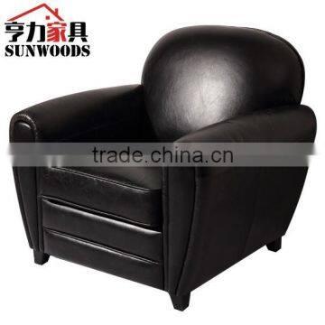 Luxury leather anonimo chesterfield sofa wooden sofa chair