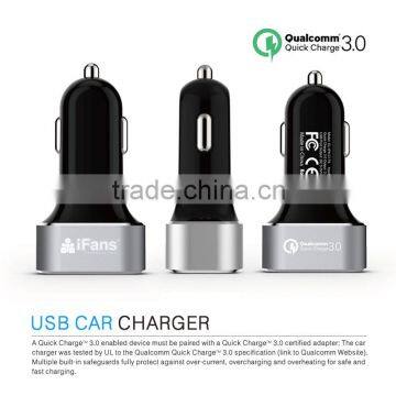 Factory Offer Quick Charge 3.0 Car Charger 2 Port 30W Aluminium Rohs CE photo-6