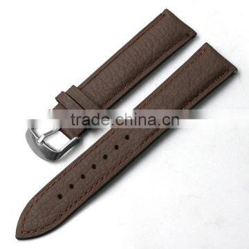 Different size for black/brown color genuine leather watch band,wholesale watch band