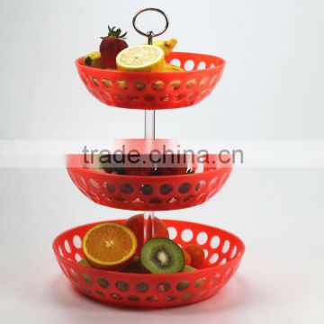 3 tier plastic plate