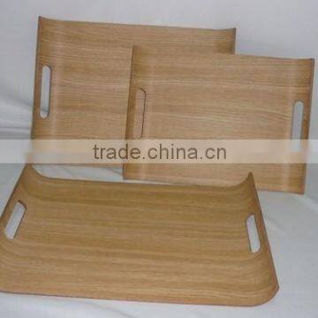 Assorted Size U-shape Teak Handle Tea Tray, Rectangular Handle Tea Tray, Wooden Tray, Anti-Slip Tray, Serving Tea Tray, Tea Tray
