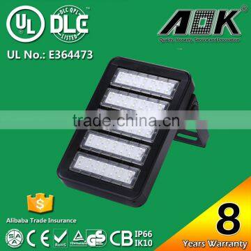 Outdoor 120lm/w DLC UL TUV Listed LED Flood Light 200W with 8 years Warranty