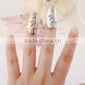 New women fingernail lightning nail ring