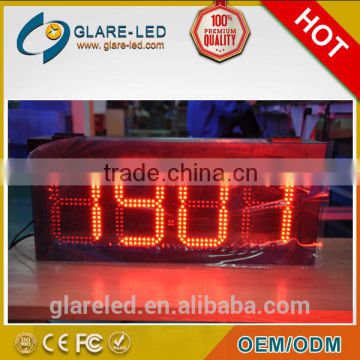 Beautiful 16'',20'',24'',27'' Outdoor Led Time and Temp Display with IP65 waterproof level