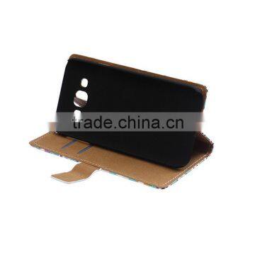 Silk Printing PU Leather Wallet Flip Card Slot Stand Case Cover for Samsung photo-5