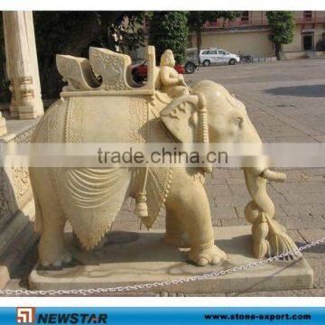 Stone Elephant Carvings