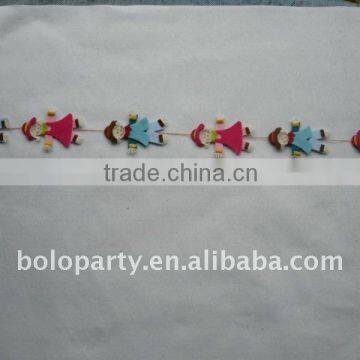 new designed non-woven fabric garland