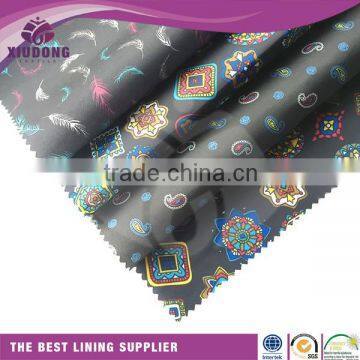 Feather design and woven printingg lining fabric paper for printed lining