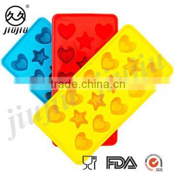 Heart,Star Shape Silicone Ice Cube Tray/cake,baking Mold