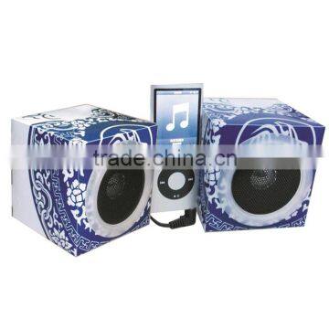 Great quality universal sound creative advertising paper promotional gift speaker