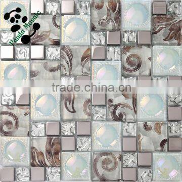 SMP23 Low absorption mosaic tile backsplashes Mosaic glass tiles