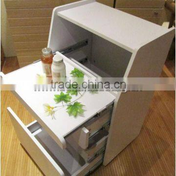 White Wooden Beauty Salon Drawer Trolley BN-T103 photo-5
