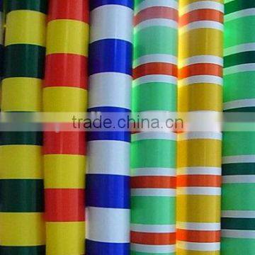 Laminated PVC Stripe Tarpaulin