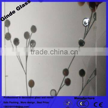 4-8mm Clear And Tinted Building Decorative Acid Etched Glass photo-5