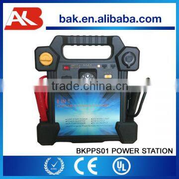 6 in 1 portable power station, air pump, solar charging power