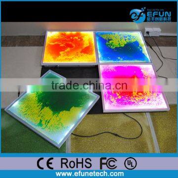 pvc vinyl color decorative liquid floor,rechargeable led portable dance floor