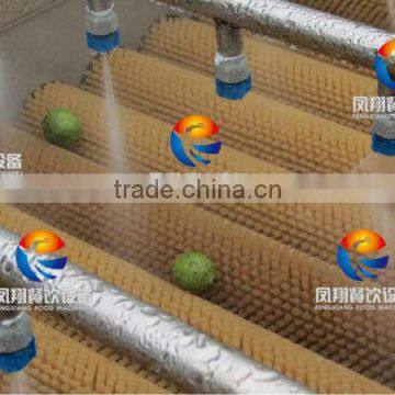 Spray Type Fruit/Melons/Vegetable Washing Machine With Roller Brushes photo-2