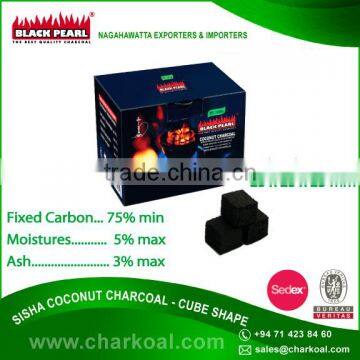 Long Flame Burning Cube Shape Shisha Charcoal - 25 * 25 * 25 mm Size special for BBQ