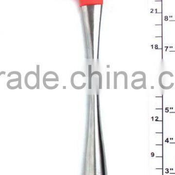 Silicone ladle with stainless handle