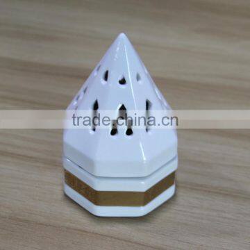 Ceramic pyramid incense burner