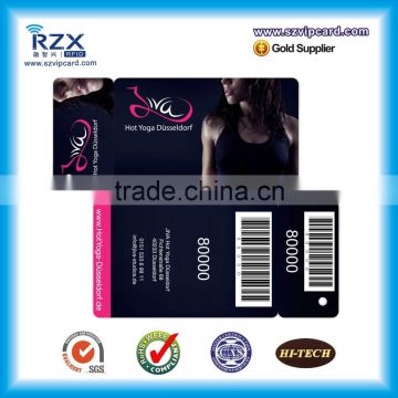 Cheap price plastic non-standard PVC die cut card for gym