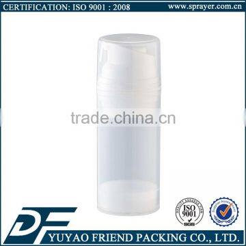 80ml 100ml cylinder cosmetic vacuum pump bottle round airless lotion bottle